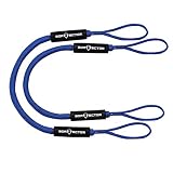 Extreme Max 3006.2568 Blue 4' BoatTector Bungee Dock Line, Value 2-Pack