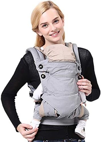 Baby Carrier Soft Sling All Carry with Hip Seat 360 Positions Award-Winning Ergonomic Child and Newborn Seats (Grey)