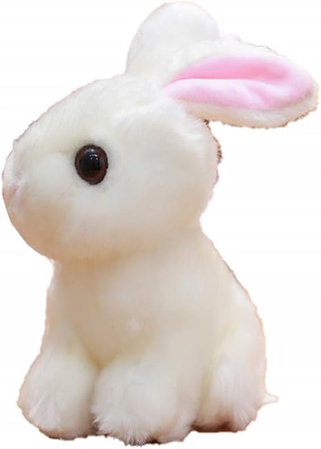 Amazon Yiming 可愛い ぬいぐるみ ウサギ 少女心 子供 シミュレーションウサギ もちもち ふわふわ 柔らか 小さい プレゼント おもちゃ 癒し ホワイト cm ぬいぐるみ おもちゃ