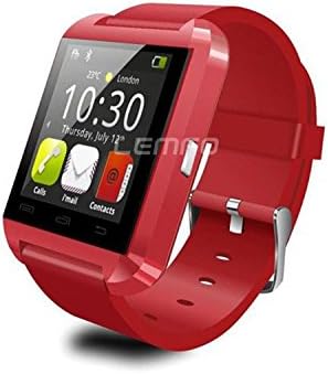 Red U8 Bluetooth Smart Pebble Watch Wrist Bracelet Vwatch Uwatch Rwatch Iwatch Smartwatch Gear Fit Android Wear for Phone Relogio Celular