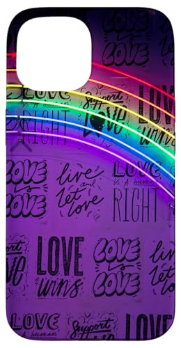 Prideful Love - LGBT Rainbow Respect Pride Gay Unity Support Case for iPhone 15