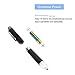 Yacig Light Up Pen, Intellectual LED Pen Light for Night Writing, Two Brightness Settings, 1x AAA Battery Powered, Easy to Operate Pack of 2 - White