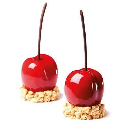 Click Here to See More Images Pavoni Tutti Frutti Silicone Baking Mold Freezing Mould, Cherry/Peach