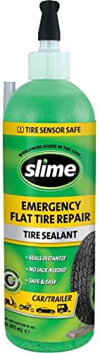 Slime 10011 Flat Tire Puncture Repair Sealant, Emergency Repair