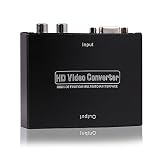 HDE VGA w/Audio to HDMI Video Scaler Converter Box with Power Adapter VGA to HDMI Adapter for Retro Gaming Consoles, Dreamcast, XBox 360, PS2