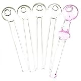 XcaAC Glass Heat Resistant Oil Tube (10Pieces)