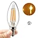Leadleds 4w Candelabra LED Bulb 40 Watt Equivalent 2700K Warm White B11 Candle Base LED Chandelier Bulb, UL Listed