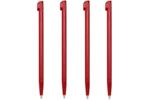 NSLIKEY 4Pcs Plastic Stylus Pen Game Console Screen Touch Pen Replacement for 2DS Tactil Game Console Accessories (4 pcs Red)