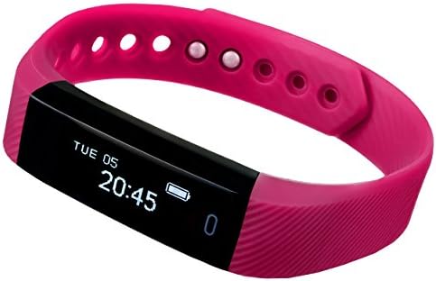 Fitness Tracker SE Group Smart Fitness Watch with Heart Rate and Sleep Monitor, OLED Touch Screen Slim Fitness Band, Pedometer and Calories Counter, Updated version for Android and iPhone (purple)