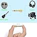NORTHERN BROTHERS Stereo Audio Headphone Jack Adapter 3-Conductor TRS AUX Plug 1/4-inch (6.3mm) Male to 1/8-inch (3.5mm) Female, 2PCS