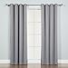 Best Home Fashion Thermal Insulated Blackout Curtains - Antique Bronze Grommet Top - Grey - 52
