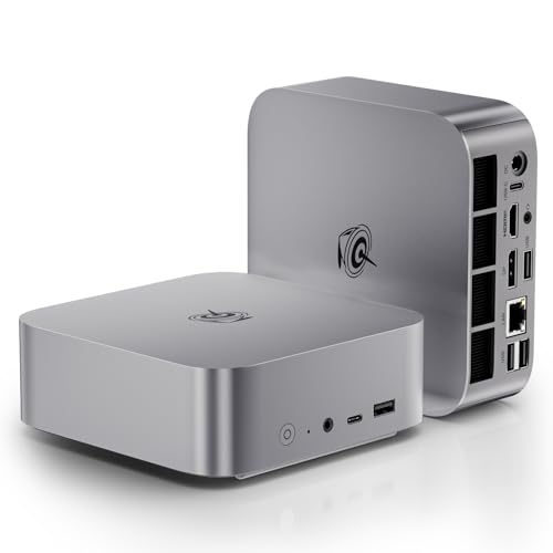 Beelink SER8 Mini PC, AMD Ryzen 7 8745HS(8C/16T, up to 4.9GHz), 16GB DDR5 500GB PCIe4.0 SSD, Desktop Computer 4K@240Hz Triple Display HDMI 2.1+DP2.1+USB4, WiFi 6, BT5.2, 2.5G LAN
