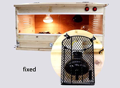 image for OMEM reptilel Heating lamp lampshade Guard Scald Protector Metal Amphi