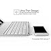 Dansrue Ultra-Slim Keyboard Case for iPad Pro 9.7 / iPad Air 2 Bluetooth Keyboard with 7 Colors LED Backlit (Silver 1)