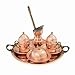 Mandalina Magic Hand hammered Copper Turkish Coffee Set – 2 Cups, Serving Dish, Tray & Cezve