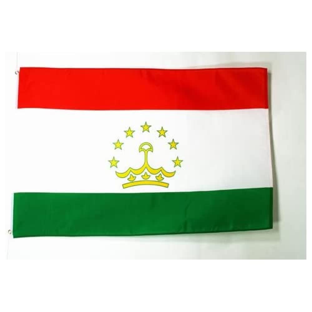 AZ FLAG - Tajikistan Flag - 3x5 Ft - 100D Polyester Tajik Banner with Two Metal Grommets - Fade Resistant - Vivid Colors - 3' x 5' Feet - 150x90 Cm — image 1