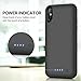 Battery Case for iPhone XS/X/10,6500mAh Portable Rechargeable Charging Case External Battery Pack for Apple iPhone XS/X/10 Protective Charger Case Backup Battery Power Bank (5.8 inch) (Black)
