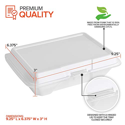 Stock Your Home 9x6 Clamshell Take Out Boxes (25 Pack) Large 1