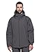 TACVASEN Men's Military Softshell Tactical Jacket Hooded Fleece Coat Gray