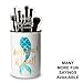 Tri-coastal Design Ceramic Makeup Brush Holder Storage"Mermaid at Heart" Cosmetic Organizer for Make Up Brushes primary