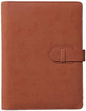 EVIICC Business Notebook Leather Journal Refillable Hardcover A5 Notepad 180 Pages with Inner Pocket Pen Holder