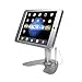 Anti-Theft Stand – CTA Security Aluminum Kiosk with 360-Degree Rotating Base and Cable Management Cable Routing System for iPad Pro 12.9 (Generation 1 and 2) (PAD-ASKP) – Silver