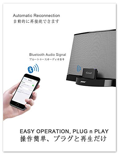 Ziocom Upgrade 30 Pin Bluetooth Adapter Audio Receiver For Bose Ipod Iphone Sounddock And Other 30 Pin Dock Speakers Upgrade Old Sounddock With 30 Pin Connector Not For Any Cars Or Motorcycles Pricepulse