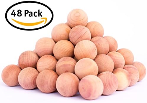 Aromatic Cedar Anti Moth Balls | 100% Natural Repellent for Closets &amp; Drawers | Pantry Pest Killer | Clothes Storage Protection Odor Eliminator - Refresh Protect with Aromatic Oil Fragrance