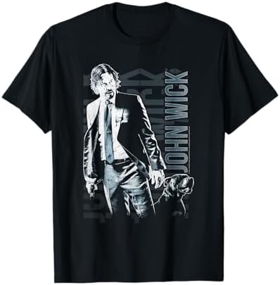 Amazon.com: John Wick Classic Fit Logo T-Shirt - Cotton Crew Neck