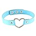 YEYULIN Heart PU Leather Punk Collar Choker Necklace Neck women Jewelry