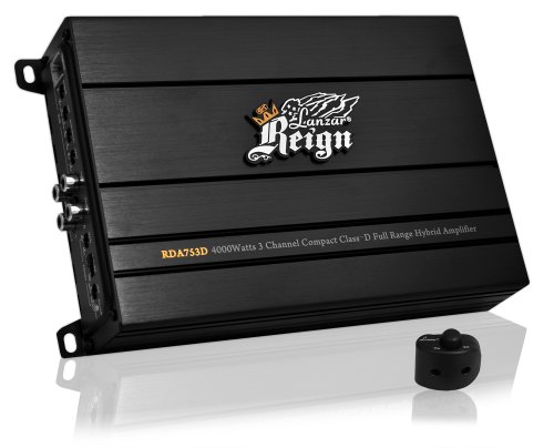 Lanzar-RDA753D-Reign-4000-Watt-3Channel-Compact-ClassD-Full-Range-Hybrid-Amplifier