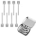 Gelindo 12 Pack Ball Pump Inflation Needles with Tin Container Storage Box, US Standard Air Pump Inflating Needles for Basketball, Baseball, Soccer Ball, Volleyball