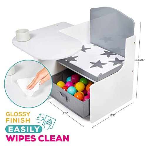 Milliard Toddler Chair Desk with Storage Bin for Kids, Children