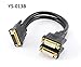 CablesOnline 1ft DVI-D (Digital) Dual Link Male to 2-Female Y-Splitter Cable, (YS-013B)
