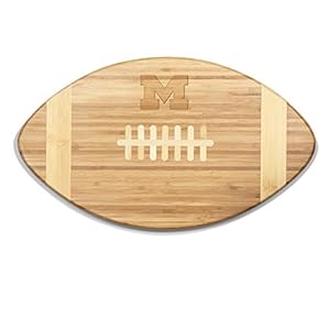 PICNIC TIME NCAA Unisex-Adult NCAA Touchdown! Football Cutting Board & Serving Tray