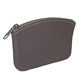 CTM® Unisex Leather Credit Card Pouch and Coin Holder