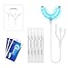 Teeth Whitening Kit, 16 Teeth Whitening LED light with 5 Teeth Whitening Gels and 3 Teeth Whitening Strips, 4 Adapters for iPhone/Android/Type-C/USB for Home Use