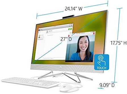 HP 27-inch Touchscreen All-in-One Desktop Computer, AMD Ryzen 5 4500U Processor,16 GB RAM, 512 GB SSD, Windows 10 Home (27-dp0160, Silver) 5 HP 27-inch Touchscreen All-in-One Desktop Computer, AMD Ryzen 5 4500U Processor,16 GB RAM, 512 GB SSD, Windows 10 Home (27-dp0160, Silver)