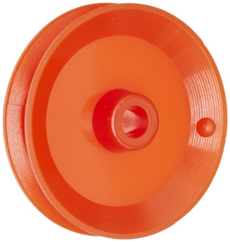 Ajax Scientific Plastic Loose Pulley, 25mm Diameter, 4mm Center Hole Diameter (Pack of 10)
