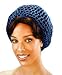 THICK HAIR NETS CROCHET BEANIE SKULL CAP HAT, Black