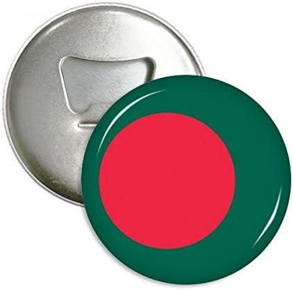 Huasen Bangladesh National Flag Asia Country Round Bottle Opener Refrigerator Magnet Pins Badge Button Gift 3pcs