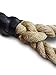 GSM Brands Sisal Gym Climbing Rope for Fitness and Strength Training (25 Feet Long x 1.5 Inches Diameter)