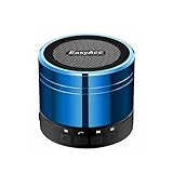 EasyAcc Mini Bluetooth Speaker, Portable Indoor Outdoor Bluetooth 4.0 Speaker with Mic AUX FM Function, Micro SD Card Support for Tablet Laptops Smartphones, Blue