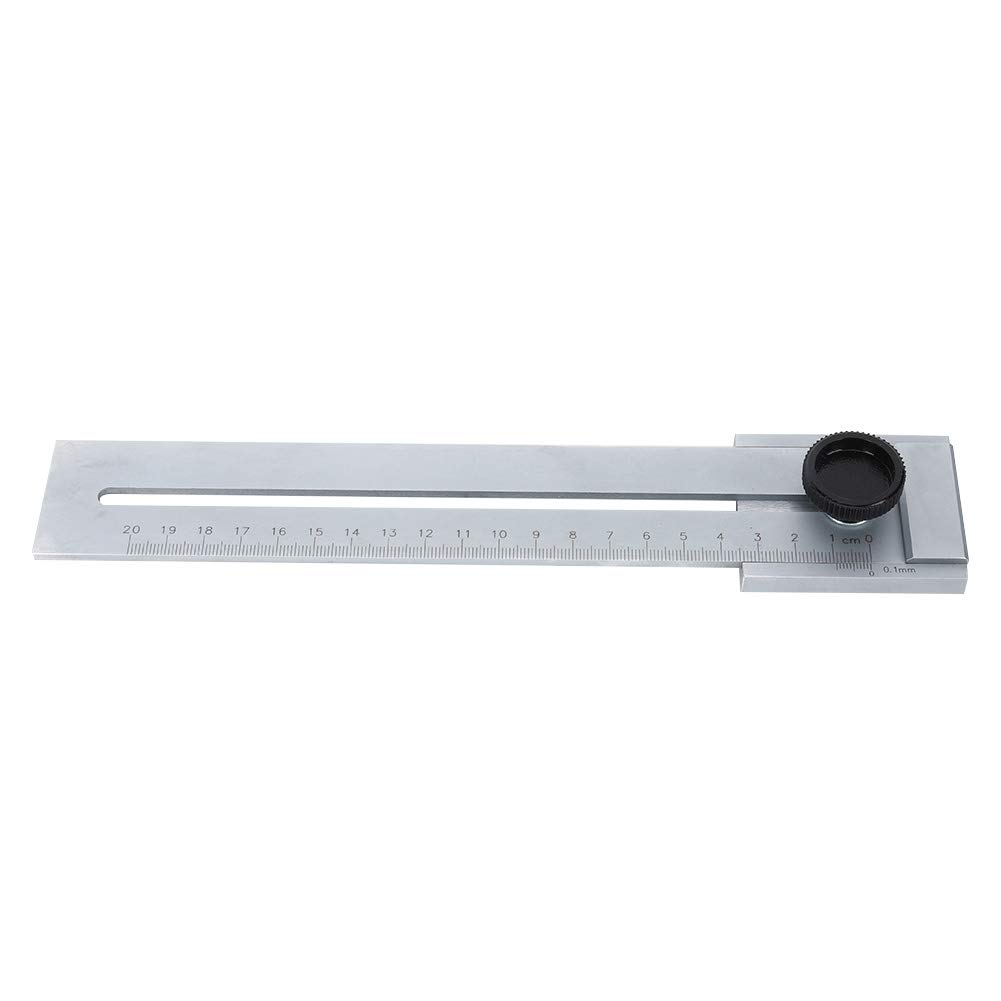Scribing Ruler 0-200mm, Stainless Steel High Precision (0.1mm) Marking Gauge Carpenter Measuring Tool for Positioning and Marking of Carpentry Mortise(200mm)