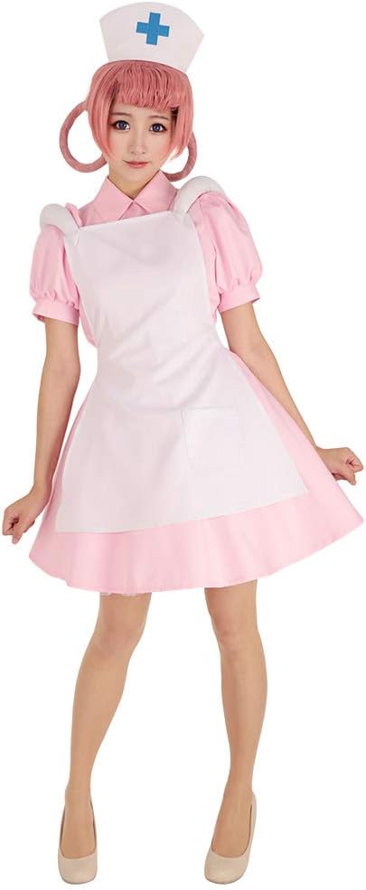 Disfraz de enfermera para mujer, color rosa