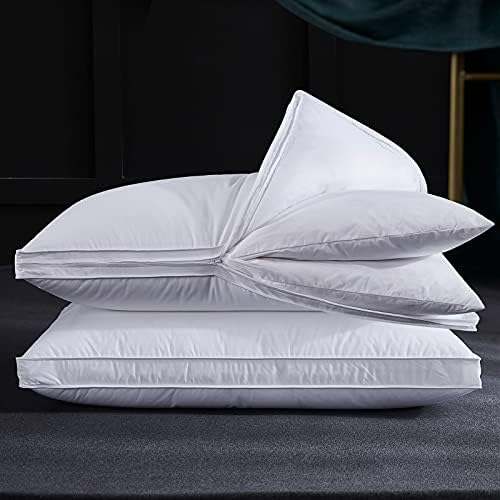 Three Geese Adjustable Layer Goose Feather Pillow,Assembled Bed Pillow
