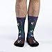 Good Luck Sock Men's Kiss Pop Art Socks - Black, Adult Shoe Size 8-13
