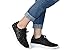 ROXY ROSE Women Fashion Jogger Sneaker - Lightweight Glitter Quilted Lace Up Shoes & Elastic Tongue