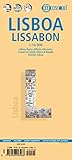 Laminated Lisbon Map by Borch (English, Spanish, French, Italian, German and Japanese Edition) by