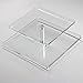 3 Tiers Large Acrylic Cupcake Stands, Serving Tray with Borders, Tiered Square Cake Stand Wedding Tower, Party Dessert Display Holder Multi-Function 3 pcs Separated Trays for Parties Fruit Displays